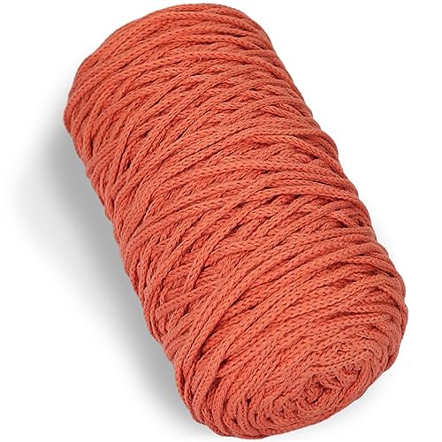 1 PCS 200g Orange 100% Baumwolle Garn hohl gestrickt Crochet Yarn, 164 Yards Stoff Garn Runde Seil Garn für DIY Handtasche Geldbörse Korb Kissen Häkeln Tasche 1 PCS 200g Orange 100% Baumwolle Garn hohl gestrickt Crochet Yarn, 164 Yards Stoff Garn Runde Seil Garn für DIY Handtasche Geldbörse Korb Kissen Häkeln Tasche von SIMEIQI