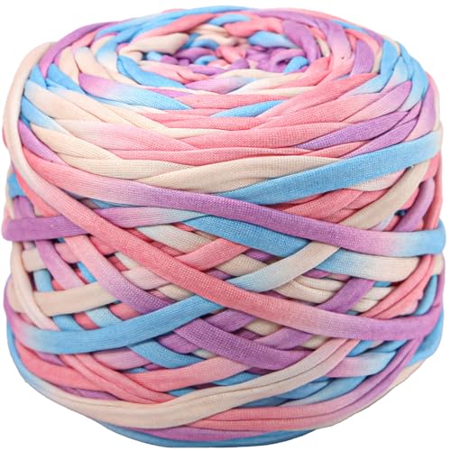 400 g T-Shirt-Garn, elastisches Stoff-Häkeltuchgarn zum Häkeln, 127 m, Spaghetti-Stricken für Handtasche, Korb, Kissen, Häkelprojekte, Heimdekoration, 20 400 g T-Shirt-Garn, elastisches Stoff-Häkeltuchgarn zum Häkeln, 127 m, Spaghetti-Stricken für Handtasche, Korb, Kissen, Häkelprojekte, Heimdekoration, 20 von SIMEIQI