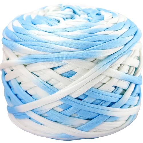 400 g T-Shirt-Garn, elastisches Stoff-Häkeltuchgarn zum Häkeln, 130 Meter, Spaghetti-Stricken für Handtasche, Korb, Kissen, Häkelprojekte, Heimdekoration, 27 400 g T-Shirt-Garn, elastisches Stoff-Häkeltuchgarn zum Häkeln, 130 Meter, Spaghetti-Stricken für Handtasche, Korb, Kissen, Häkelprojekte, Heimdekoration, 27 von SIMEIQI