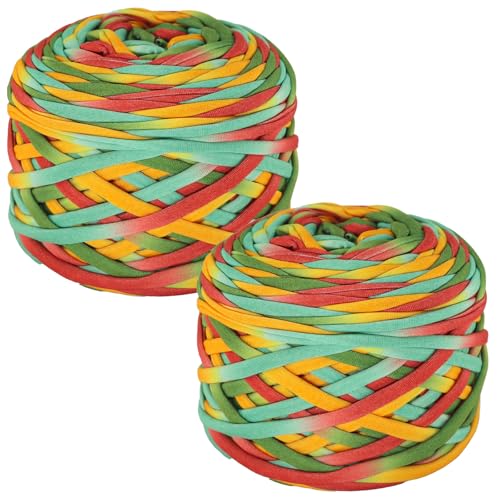 800 g T-Shirt-Garn, elastisches Stoff-Häkeltuchgarn zum Häkeln, 127 m, Spaghetti-Stricken für Handtasche, Korb, Kissen, Häkelprojekte, Heimdekoration 03 800 g T-Shirt-Garn, elastisches Stoff-Häkeltuchgarn zum Häkeln, 127 m, Spaghetti-Stricken für Handtasche, Korb, Kissen, Häkelprojekte, Heimdekoration 03 von SIMEIQI