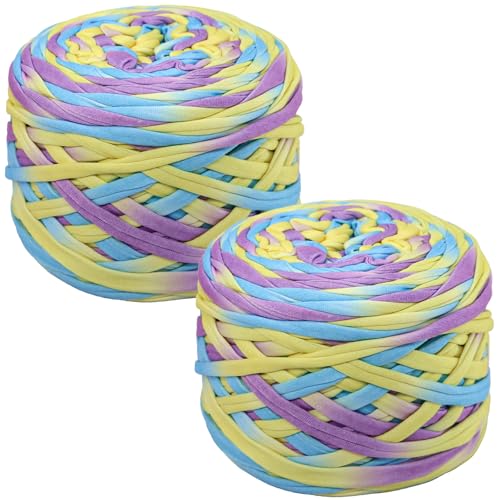 800 g T-Shirt-Garn, elastisches Stoff-Häkeltuchgarn zum Häkeln, 127 m, Spaghetti-Stricken für Handtasche, Korb, Kissen, Häkelprojekte, Heimdekoration 06 800 g T-Shirt-Garn, elastisches Stoff-Häkeltuchgarn zum Häkeln, 127 m, Spaghetti-Stricken für Handtasche, Korb, Kissen, Häkelprojekte, Heimdekoration 06 von SIMEIQI