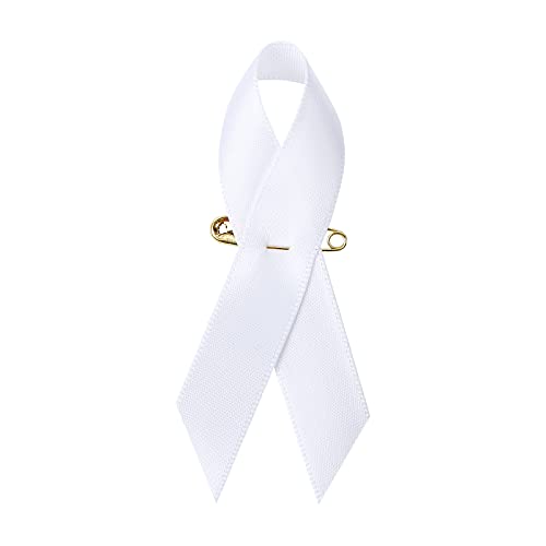 Weiße Satinbänder mit Sicherheitsnadeln, 3,6 x 7,6 cm, 200 Stück Weiße Satinbänder mit Sicherheitsnadeln, 3,6 x 7,6 cm, 200 Stück von SIMISI RIBBON