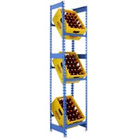 Simonrack Getränkekistenregal SIMONBOTTLE 3 8435104962442 blau 40,0 x 30,0 x 180,0 cm von SIMONRACK