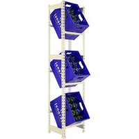 Simonrack Getränkekistenregal SIMONBOTTLE 3 8435104962541 weiß 40,0 x 30,0 x 180,0 cm von SIMONRACK