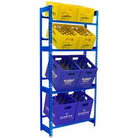 Simonrack Getränkekistenregal SIMONBOTTLE 4 8425437119507 blau 80,0 x 30,0 x 200,0 cm von SIMONRACK