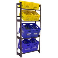 Simonrack Getränkekistenregal SIMONBOTTLE 4 8425437129698 anthrazit 80,0 x 30,0 x 200,0 cm von SIMONRACK