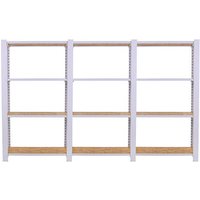 Simonrack Schwerlastregal OFFICLICK 4 8425437127311 weiß, braun 240,0 x 30,0 x 150,0 cm Simonrack Schwerlastregal OFFICLICK 4 8425437127311 weiß, braun 240,0 x 30,0 x 150,0 cm von SIMONRACK