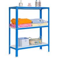 Simonrack Schwerlastregal SIMONHOME CLICK COLOR PLUS 3 8435104940259 blau, weiß 100,0 x 30,0 x 90,0 cm von SIMONRACK