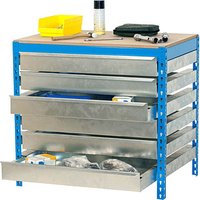Simonrack Werkbank SIMONWORK BT5 BOX blau 6 Schubladen 91,0 x 61,0 x 84,2 cm Simonrack Werkbank SIMONWORK BT5 BOX blau 6 Schubladen 91,0 x 61,0 x 84,2 cm von SIMONRACK