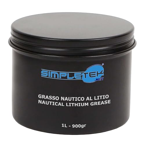 SIMPLETEK - 1 Liter (900 g) Lithium-Meeresfett mit Titanoxiden zur professionellen Schmierung und zum Schutz von Booten von SIMPLETEK