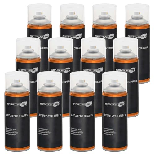 SIMPLETEK - 12 x Sprühdose mit Antihaftbeschichtung aus Keramik für Lötlampen Korrosionsschutz (12 Stück) von SIMPLETEK