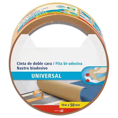 SIMPLETEK - Doppelseitiges Universal-Klebeband, 10 m x 50 mm, für Büro, Haus, Heimwerker, geeignet für Teppichböden, Fotos, Dekorationen, kreative Projekte SIMPLETEK - Doppelseitiges Universal-Klebeband, 10 m x 50 mm, für Büro, Haus, Heimwerker, geeignet für Teppichböden, Fotos, Dekorationen, kreative Projekte von SIMPLETEK