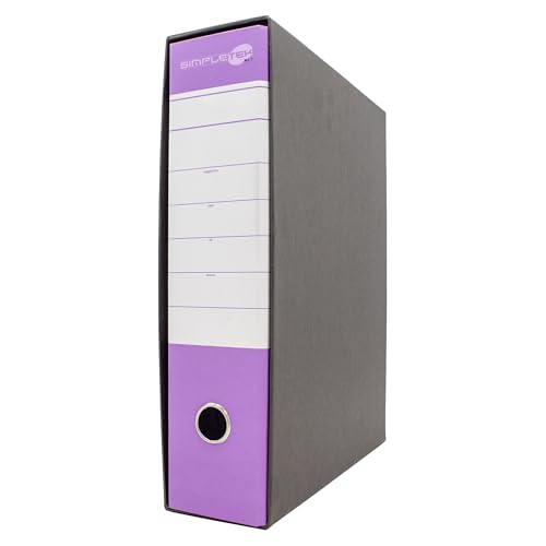 SIMPLETEK - Ringordner für Umschläge und Dokumente Lila / Fuchsia Schwarz Register Protokoll 0201150 P.FX von SIMPLETEK