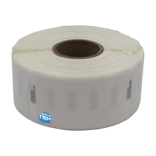 SIMPLETEK - Rolle mit 500 weißen Thermoetiketten 51 × 19 mm, kompatibel mit Dymo LabelWriter 300/310/315/320/330/400/450/550 von SIMPLETEK