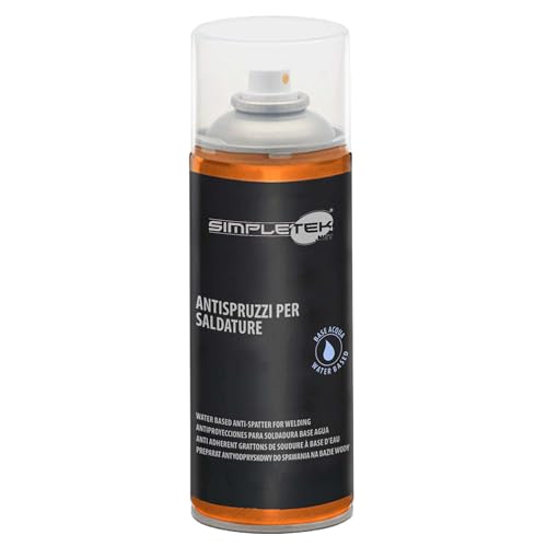 SIMPLETEK - Spraydose Spritzschutz Anti-Spatter Anti-Grip auf Wasserbasis für selbsttragende Elektroschweißen Inertgas ohne Silikon (1 Stück) von SIMPLETEK