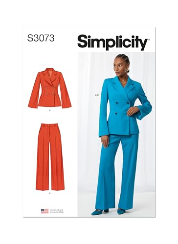 SIMPLICITY Schnittmuster SS3073BB Damenjacke und Hose BB (20W-22W-24W-26W-28W) von SIMPLICITY