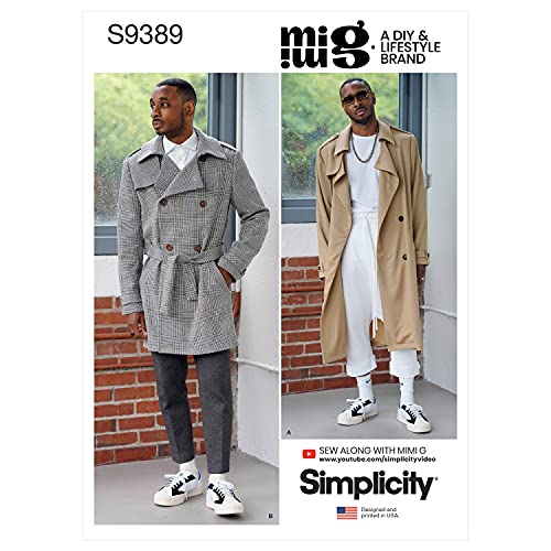 Simplicity Schnittmuster S9389 Herren-Trenchcoat in zwei Längen Simplicity Schnittmuster S9389 Herren-Trenchcoat in zwei Längen von Simplicity