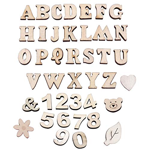 Holzbuchstaben Großbuchstaben, 60 Stück Alphabet Und Nummer Buchstaben aus Holz, Symbol aus Holz, Kid Holzspielzeug Lernspielzeug Holzbuchstaben Großbuchstaben, 60 Stück Alphabet Und Nummer Buchstaben aus Holz, Symbol aus Holz, Kid Holzspielzeug Lernspielzeug von SIMUER