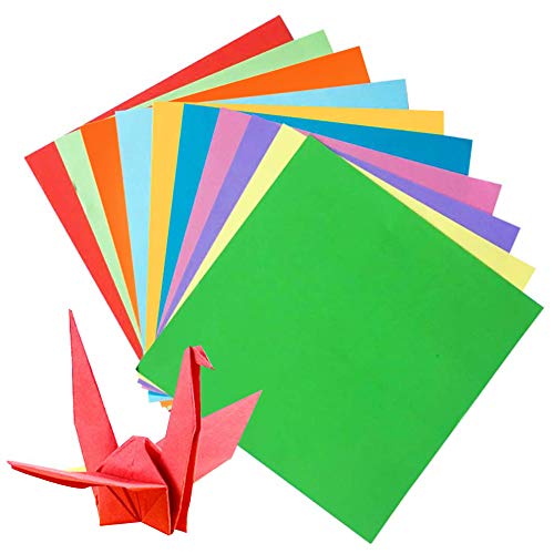 SIMUER Origami-Papier Set, 200 Blatt Mehrfarbig, Quadratisch, 15x15cm und 20x20cm, Smooth, Handwerk, Kunst, Bildung von SIMUER