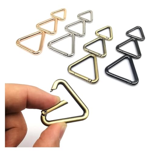 3 Stück Dreieck-Federtor-O-Ring zu öffnende Ledertasche Handtasche Gürtelschnalle verbinden Schlüsselanhänger Anhänger Schlüsselanhänger Schnappverschluss Clip DIY (Color : Black, Size : Inner Wide 3 Stück Dreieck-Federtor-O-Ring zu öffnende Ledertasche Handtasche Gürtelschnalle verbinden Schlüsselanhänger Anhänger Schlüsselanhänger Schnappverschluss Clip DIY (Color : Black, Size : Inner Wide von SINEKY