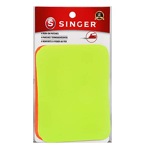 Singer 00102 Aufnäher/Bügelbild, Polyester, Neongelb und Orange, 4-Count, 4 stück Singer 00102 Aufnäher/Bügelbild, Polyester, Neongelb und Orange, 4-Count, 4 stück von Singer