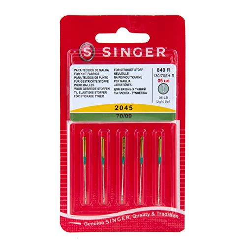 Singer Jersey-Nadeln 2045/Stärke 70/130/705 H-S/5 Nadeln von Singer