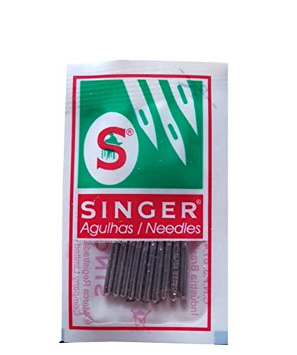 Singer 10 Nähmaschinen Nadeln 2020 Stärke 110/18 für gewebte Stoffe + 2 Spulen grati6 von Singer