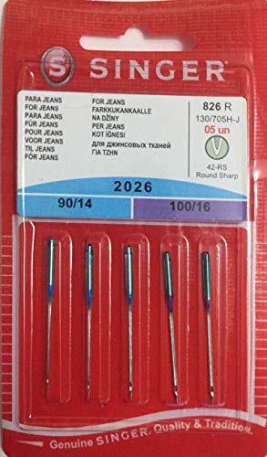 Singer N2026B05AS826R Jeansnadel 2026 Mix 5er Nadel, Metall, Silber, 7 x 0,03 x 4 cm Singer N2026B05AS826R Jeansnadel 2026 Mix 5er Nadel, Metall, Silber, 7 x 0,03 x 4 cm von Singer