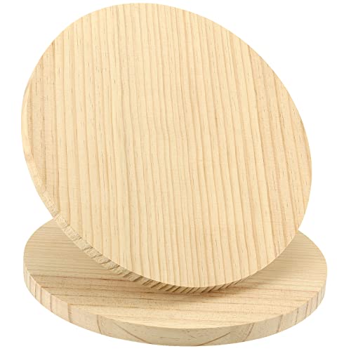 SINJEUN 2 Stück 30cm runde Holztafel, 18 mm dick, blanko Holzschild zum Aufhängen, unlackierte Holzbretter mit Loch zum Aufhängen für DIY Handwerk SINJEUN 2 Stück 30cm runde Holztafel, 18 mm dick, blanko Holzschild zum Aufhängen, unlackierte Holzbretter mit Loch zum Aufhängen für DIY Handwerk von SINJEUN