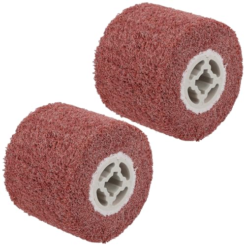 SINJEUN 2 Stück Nylonbürste 60 Körnung, Schleifwalzen Bürste, Schleifrolle Bürste Nylon Schleifbürsten für Satiniermaschine SINJEUN 2 Stück Nylonbürste 60 Körnung, Schleifwalzen Bürste, Schleifrolle Bürste Nylon Schleifbürsten für Satiniermaschine von SINJEUN