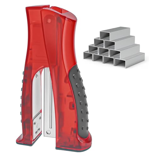 Stehhefter mit 1000 Standardklammern (26/4), ergonomisches Design, weicher Griff, tragbar, klein, für Zuhause, Büro, Schule, pST1R1 von SINORS