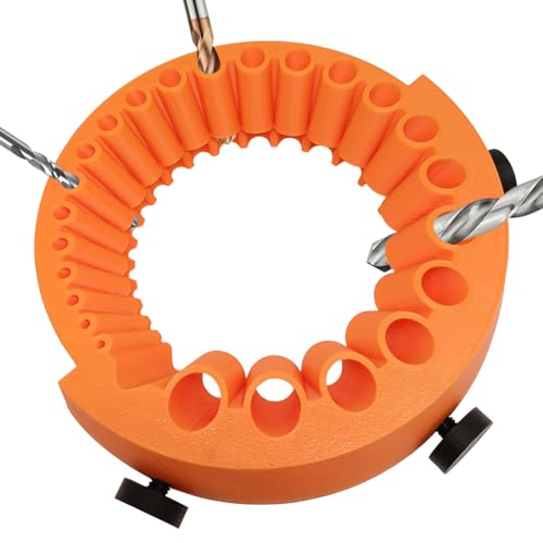 Bohrerschleifgerät, Bohrerschärfer 3-12MM für Winkelschleifer 125MM, Bohrerschärfer mit Winkelschleifer, Winkelschleifer Bohrerschärfer Zum Schleifen Von Bohrern (Orange) von SINRAD