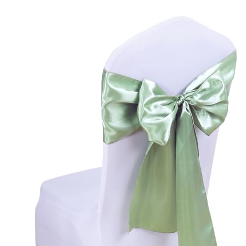 SINSSOWL Sage Stuhl-Schärpen, Schleifen, 50 Stück, Satin-Stuhlbänder, 17,8 x 274,4 cm, Stuhlbänder für Hochzeit, Party, Geburtstag, Fiesta, Brautparty, Babyparty, Dekorationen, Salbeigrün, 50 Stück SINSSOWL Sage Stuhl-Schärpen, Schleifen, 50 Stück, Satin-Stuhlbänder, 17,8 x 274,4 cm, Stuhlbänder für Hochzeit, Party, Geburtstag, Fiesta, Brautparty, Babyparty, Dekorationen, Salbeigrün, 50 Stück von SINSSOWL