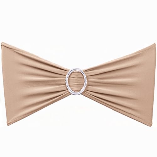 SINSSOWL Stuhl-Schärpen, Elastan, hautfarben, elastisch, für Hochzeit, Empfang, Bankett, Brautparty, Dekoration, 50 Stück, Nude/Kamel/Khaki SINSSOWL Stuhl-Schärpen, Elastan, hautfarben, elastisch, für Hochzeit, Empfang, Bankett, Brautparty, Dekoration, 50 Stück, Nude/Kamel/Khaki von SINSSOWL