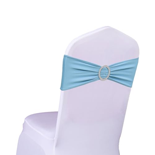 SINSSOWL Stuhlschärpen aus Spandex, Babyblau, für Hochzeit, Stuhlschleifen, Bänder, passend für Geburtstagsparty, Jahrestag, Veranstaltungen, Zeremonie, Brautschmuck, Babyparty, Dekorationen, 50 Stück SINSSOWL Stuhlschärpen aus Spandex, Babyblau, für Hochzeit, Stuhlschleifen, Bänder, passend für Geburtstagsparty, Jahrestag, Veranstaltungen, Zeremonie, Brautschmuck, Babyparty, Dekorationen, 50 Stück von SINSSOWL