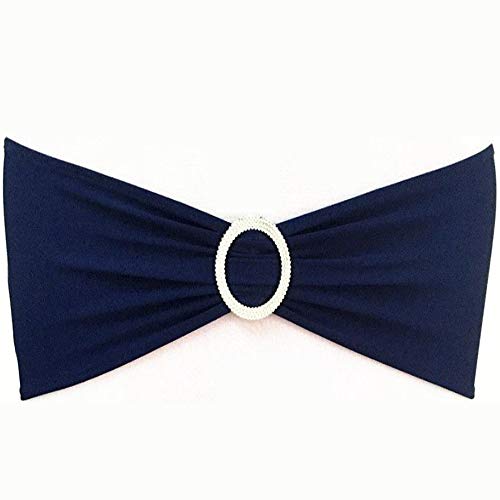 SINSSOWL Stuhlschärpen aus Stretch-Spandex, marineblau, für Hochzeit, elastische Stuhlschleifen, Stuhlbänder mit Schieberschnallen, passend für Party, Bankett, Restaurant, Event, Babyparty, SINSSOWL Stuhlschärpen aus Stretch-Spandex, marineblau, für Hochzeit, elastische Stuhlschleifen, Stuhlbänder mit Schieberschnallen, passend für Party, Bankett, Restaurant, Event, Babyparty, von SINSSOWL