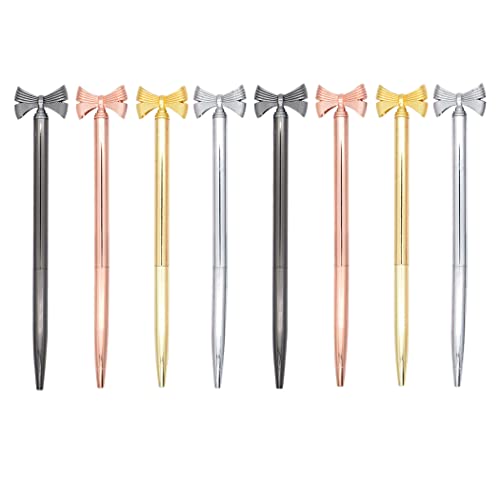 SIPLIV 8 Stück Metall Kugelschreiber mit schwarzer Tinte, Bling Metallic Slim Kugelschreiber Set Hochzeit Party Dekoration Büro Schulbedarf - Fliege Form SIPLIV 8 Stück Metall Kugelschreiber mit schwarzer Tinte, Bling Metallic Slim Kugelschreiber Set Hochzeit Party Dekoration Büro Schulbedarf - Fliege Form von SIPLIV