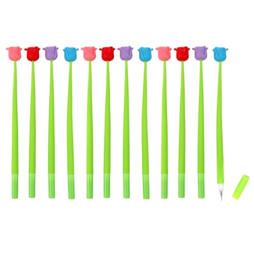 SIPLIV Kreativer Simulationsgelschreiber, biegbarer Silikon-Kugelschreiber, flüssig, schwarz, 0,5 mm, Gel-Tintenroller, Bürobedarf, Rosa, 24 Stück SIPLIV Kreativer Simulationsgelschreiber, biegbarer Silikon-Kugelschreiber, flüssig, schwarz, 0,5 mm, Gel-Tintenroller, Bürobedarf, Rosa, 24 Stück von SIPLIV