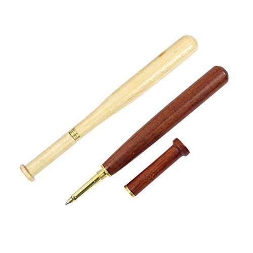 SIPLIV Satz von 2 Palisander und Ahorn Holz Baseball Roller Kugelschreiber Set handgefertigten Holz Stift Retro Sammlung Geschenk Stift von SIPLIV