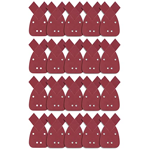 SIQUK 20 Stück Mouse Schleifpapier Maus Detail Schleifblätter Maus-Schleifpapier Klett Schleifdreiecke Detail Schleifpads 4 Löcher Körnung 240 für Black und Decker Detail Palm Sander von SIQUK