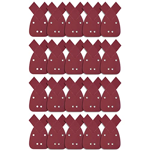 SIQUK 20 Stück Mouse Schleifpapier Maus Detail Schleifblätter Maus-Schleifpapier Klett Schleifdreiecke Detail Schleifpads 4 Löcher Körnung 180 für Black und Decker Detail Palm Sander von SIQUK