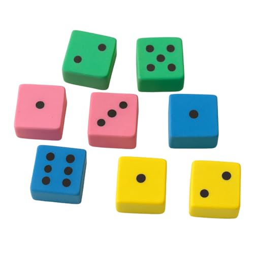 Packung mit 8 Radiergummis, Würfel, verschiedene Farben, originelle Form, für Schule oder Büro Packung mit 8 Radiergummis, Würfel, verschiedene Farben, originelle Form, für Schule oder Büro von SIROCO