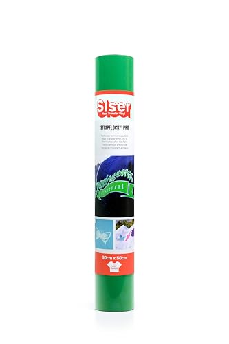 SISER® Stripflock PRO grün, 30 cm x 0,5 m, Vinyl zum Aufbügeln, beflockt für die Personalisierung von Stoffen, Kleidung und Accessoires, kreative Hobbys, leicht zu schneiden von SISER