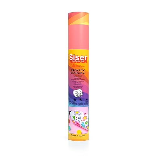 Siser EasyPSV Starling - Coral Reef 150 x 30 cm Permanent klebendes Vinyl, zur Personalisierung von Gegenständen und harten Oberflächen, Cutterplotter-kompatibel, spülmaschinenfest von SISER