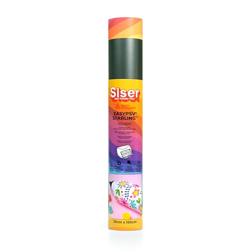 Siser 1FEPSV-GSI-3015 EasyPSV Starling permanent haftendes Vinyl, Silberglanz, 150 x 30 von SISER