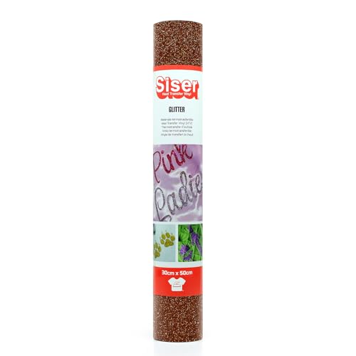 SISER 1FGLITT-BW-3050 Thermotransfer-Vinyl, Glitter Brown, 50 x 30 cm SISER 1FGLITT-BW-3050 Thermotransfer-Vinyl, Glitter Brown, 50 x 30 cm von SISER
