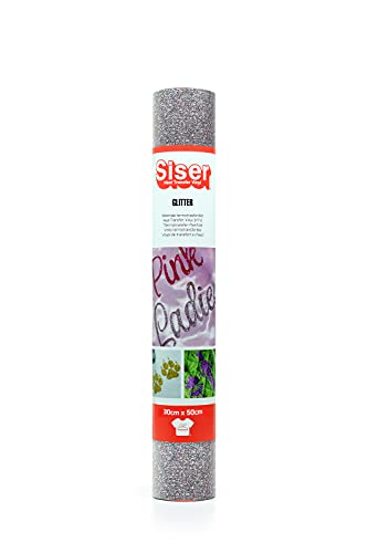SISER 1FGLITT-CO-3050 Thermotransfer-Vinyl, Glitter Dragees, 50 x 30 cm von SISER