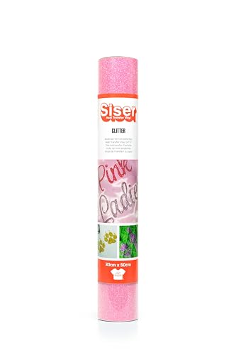 SISER 1FGLITT-FP-3050 Thermotransfer-Vinyl, Polyester, Glitzer Flamingo Pink, 50 x 30 cm SISER 1FGLITT-FP-3050 Thermotransfer-Vinyl, Polyester, Glitzer Flamingo Pink, 50 x 30 cm von SISER