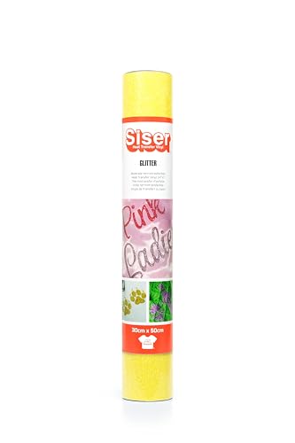 SISER 1FGLITT-LS-3050 Thermotransfer-Vinyl, Polyester, Glitter Lemon Sugar, 50 x 30 cm SISER 1FGLITT-LS-3050 Thermotransfer-Vinyl, Polyester, Glitter Lemon Sugar, 50 x 30 cm von SISER