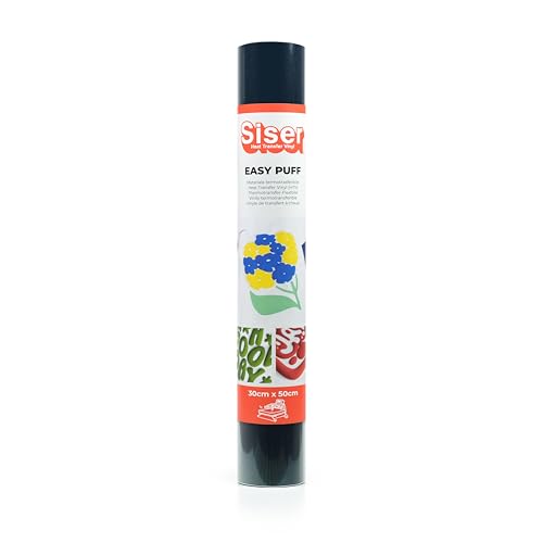 SISER 1FPUFF-BN-3050 Thermotransfer-Vinyl, marineblau, 50 x 30 von SISER